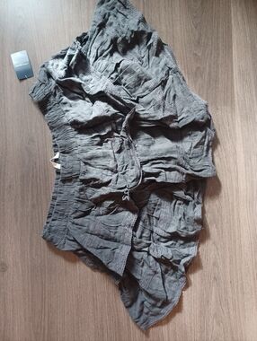 Women's Lucky Brand Charcoal Layered Skirt xl nwt